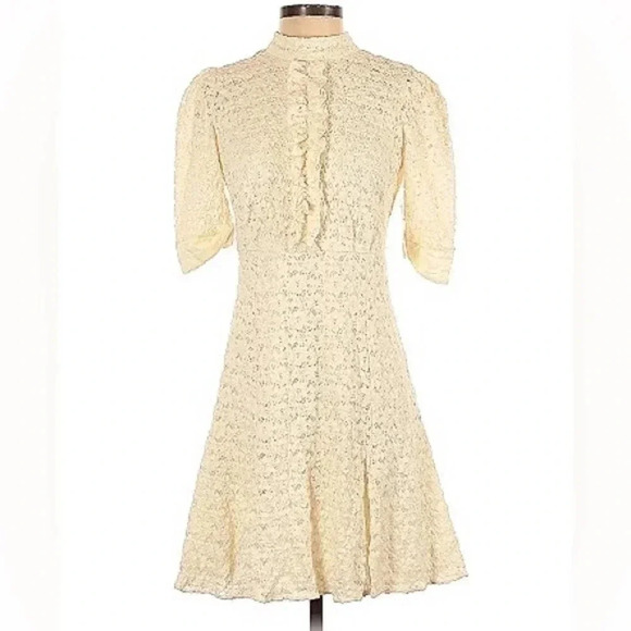 *SALE* Shoshanna ecru Dress size 4 - Picture 1 of 9